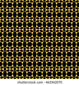 abstract seamless pattern black and yellow gold color for wallpapers and background. 