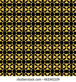 abstract seamless pattern black and yellow gold color for wallpapers and background. 