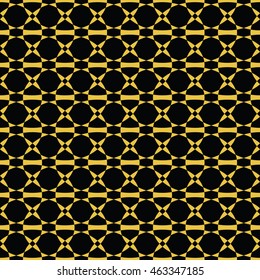 abstract seamless pattern black and yellow gold color for wallpapers and background. 