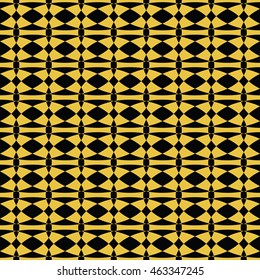 abstract seamless pattern black and yellow gold color for wallpapers and background. 