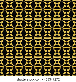abstract seamless pattern black and yellow gold color for wallpapers and background. 