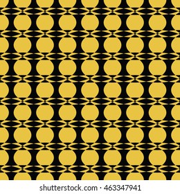 abstract seamless pattern black and yellow gold color for wallpapers and background. 