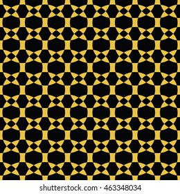 abstract seamless pattern black and yellow gold color for wallpapers and background. 