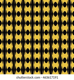 Abstract seamless pattern of black and yellow gold color for wallpapers and background.