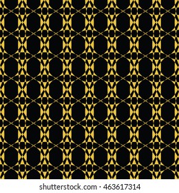 Abstract seamless pattern of black and yellow gold color for wallpapers and background.