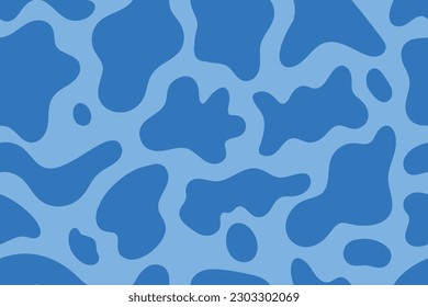Abstract seamless pattern with blob shapes or leopard spots. Camouflage background.