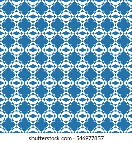 Abstract seamless pattern of Blue  color for wallpapers and background.
