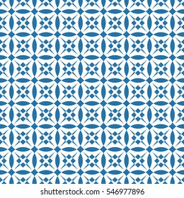 Abstract seamless pattern of Blue  color for wallpapers and background.