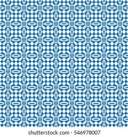 Abstract seamless pattern of Blue  color for wallpapers and background.