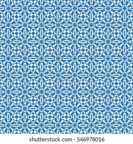 Abstract seamless pattern of Blue  color for wallpapers and background.