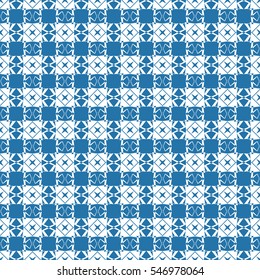 Abstract seamless pattern of Blue  color for wallpapers and background.