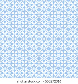 Abstract seamless pattern of Blue color for wallpapers and background.