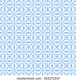 Abstract seamless pattern of Blue color for wallpapers and background.