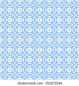 Abstract seamless pattern of Blue color for wallpapers and background.