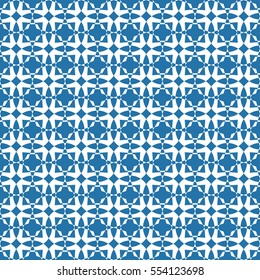 Abstract seamless pattern of Blue color for wallpapers and background.