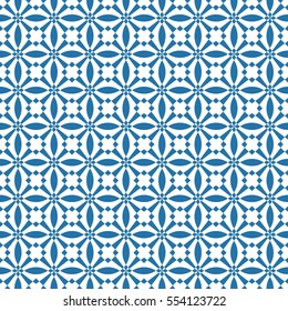 Abstract seamless pattern of Blue color for wallpapers and background.