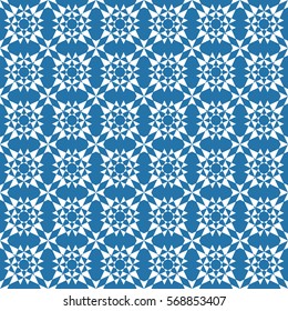 Abstract seamless pattern of Blue color for wallpapers and background.