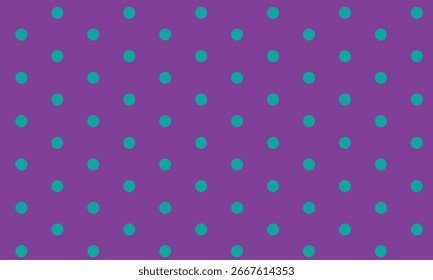 Abstract seamless pattern with blue colour polka dot purple background.