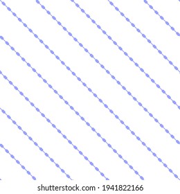 Abstract Seamless Pattern Blue Doodle Geometric Figures Background Vector