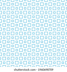 Abstract Seamless Pattern Blue Doodle Geometric Figures Background Vector