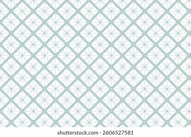 Abstract seamless pattern with blue squares and lines