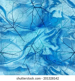 Abstract seamless pattern in blue. Vector illustration, EPS 10 