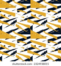 Patrón abstracto sin fisuras en colores azul y amarillo