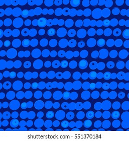 Abstract seamless pattern with blueberries. Decorative vector background in scandinavian style