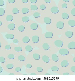 Abstract seamless pattern with bold dots. Vibrant painted texture with hand drawn dots. Multicolored background for your design.