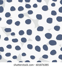 Abstract seamless pattern with bold dots. Vibrant painted texture with hand drawn dots. Multicolored background for your design.