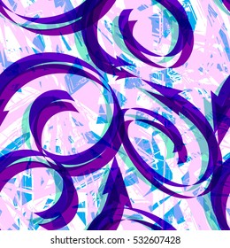 Abstract seamless pattern for boys and girls. Grunge urban background with arrows. Creative design.