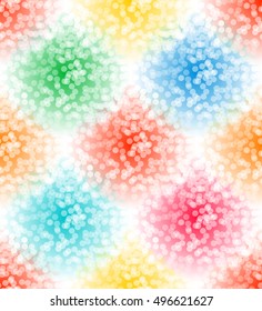 Abstract Seamless Pattern of Bright Autumn Colors. Vector Illustration.