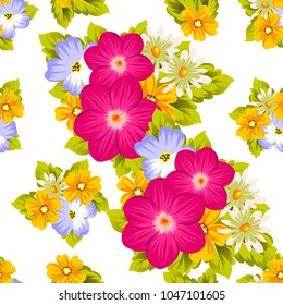 abstract seamless pattern of bright colors. For your fabric design, greeting, invitation, web pages. For wedding birthday party celebration. Vector illustration