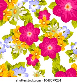 abstract seamless pattern of bright colors. For your fabric design, greeting, invitation, web pages. For wedding birthday party celebration. Vector illustration
