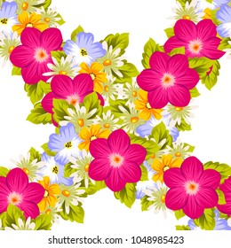abstract seamless pattern of bright colors. For your fabric design, greeting, invitation, web pages. For wedding birthday party celebration. Vector illustration