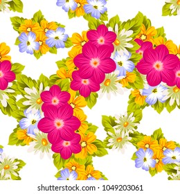 abstract seamless pattern of bright colors. For your fabric design, greeting, invitation, web pages. For wedding birthday party celebration. Vector illustration