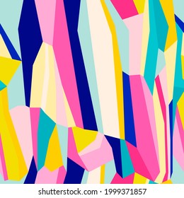 Abstract seamless pattern. Bright colors, large geometric elements.