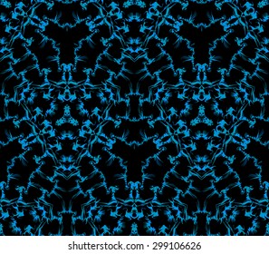 Abstract seamless pattern with bright colours on dark background