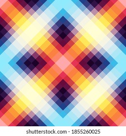 Abstract seamless pattern. Bright neon colors of the spectrum. Smooth transition of colors. Stock vector illustration.