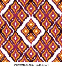 Abstract seamless pattern of bright rhombus on a white background