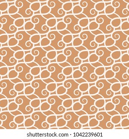 Abstract seamless pattern. Brown beige and white background for textile, wallpapers and fabrics