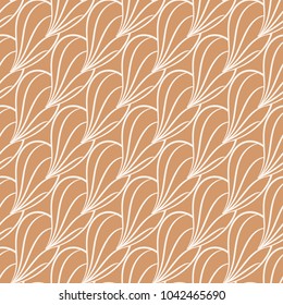 Abstract seamless pattern. Brown beige and white background for textile, wallpapers and fabrics