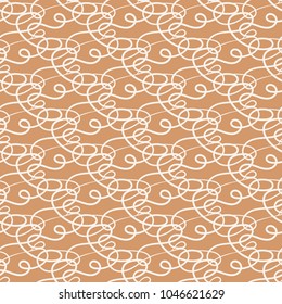 Abstract seamless pattern. Brown beige and white background for textile, wallpapers and fabrics