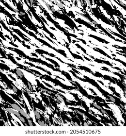 abstract seamless pattern. Brush strokes, paint splashes. Acrylic paint, gouache. animal tiger, zebra pattern