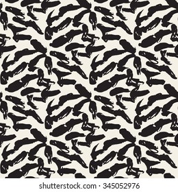 Abstract seamless pattern with brush strokes, design element. Can be used for invitations, greeting cards, scrapbooking, print, gift wrap, manufacturing. Grunge background