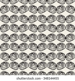 Abstract seamless pattern with brush strokes, design element. Can be used for invitations, greeting cards, scrapbooking, print, gift wrap, manufacturing. Grunge background