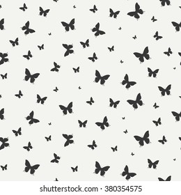 Abstract seamless pattern with butterfly. Wrapping paper. Scrapbook. Tiling. Vector illustration. Background. Graphic texture for your design, wallpaper. 