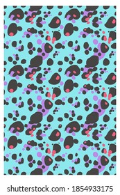 Abstract seamless pattern of camouflage skin. Repeating texture. Figure for textiles. Surface design.