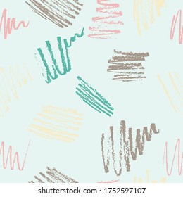 Abstract seamless pattern.  Casually shaded squares. It is possible to repeat it continuously without any seams. Chaotic pattern. Children flourish. Fashion camouflage.