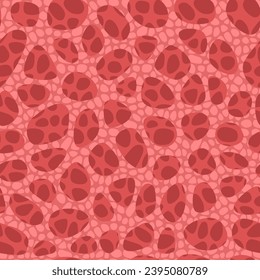 Abstract seamless pattern with cells - hand drawn vector illustration. 